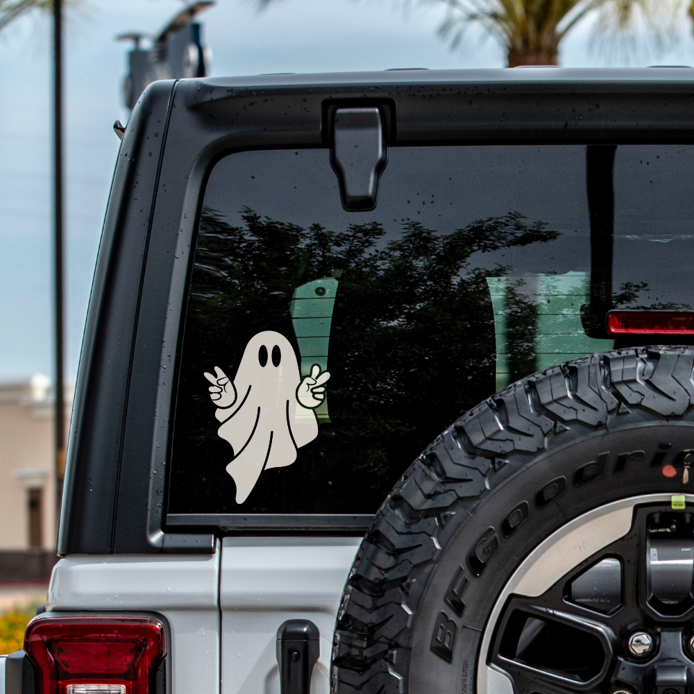 I Come in Peace Ghost Decal