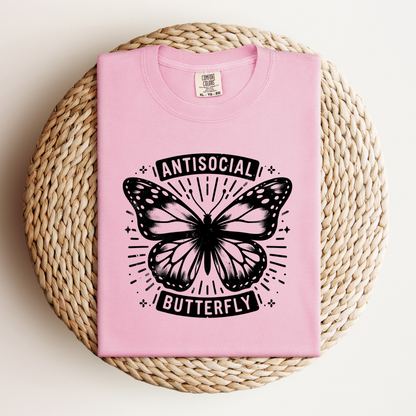 Anti Social Butterfly Tee - NotTodayLuciifer