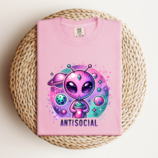 Anti Social Cute Alien Tee - NotTodayLuciifer