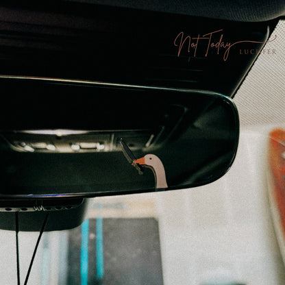 Goose Meme Rearview Mirror Peaker Sticker